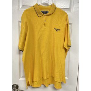 Vintage Polo Sport Ralph Lauren Yellow Polo T Shirt Size X-Large XL Rare 90s 00s
